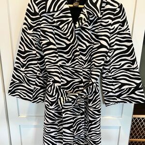 Inc Int'l Concepts Vintage INC Int'l Concepts Zebra Black Trench Coats Size M